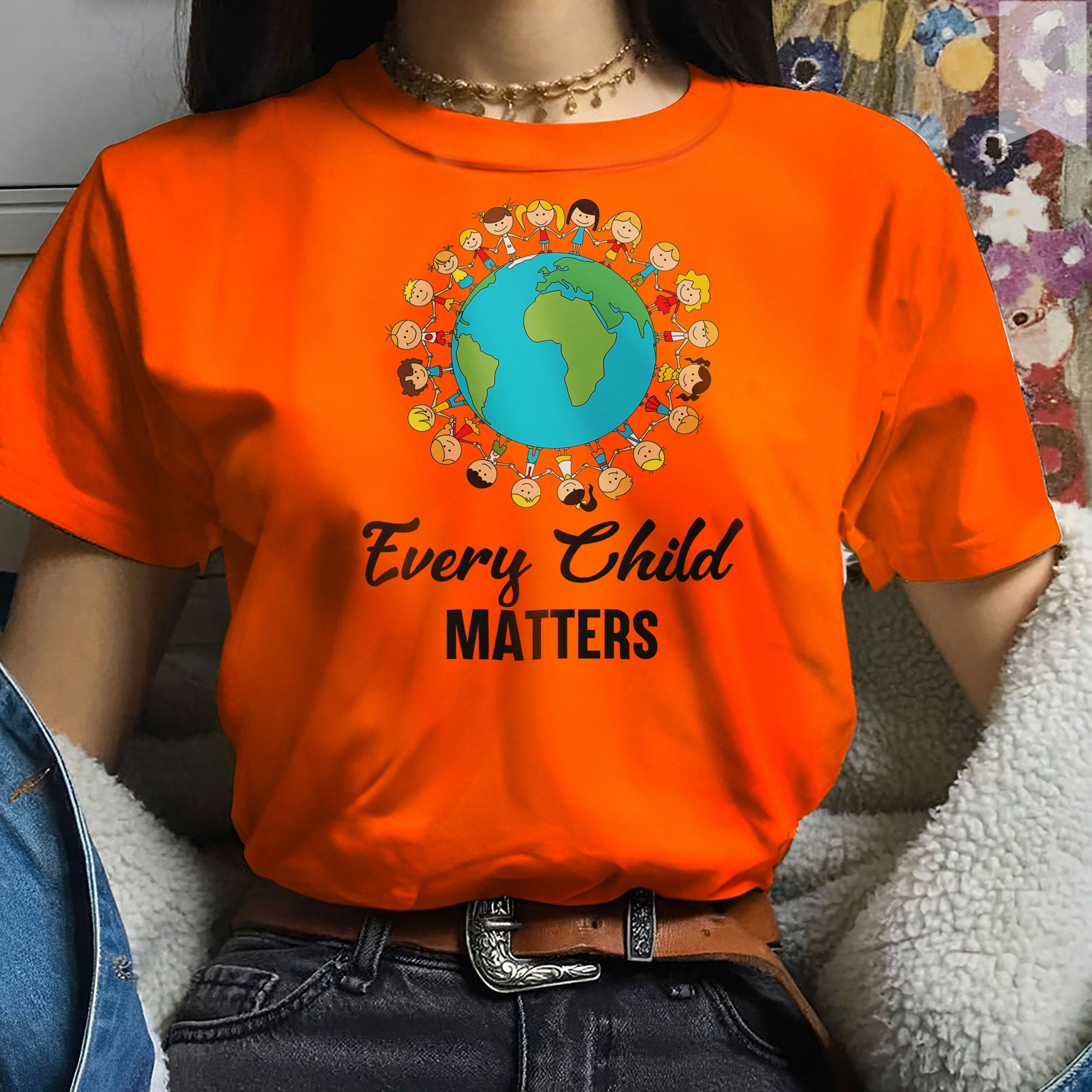 Every Child Matter Best Friends Native American Unisex T-Shirt/Hoodie/Sweatshirt