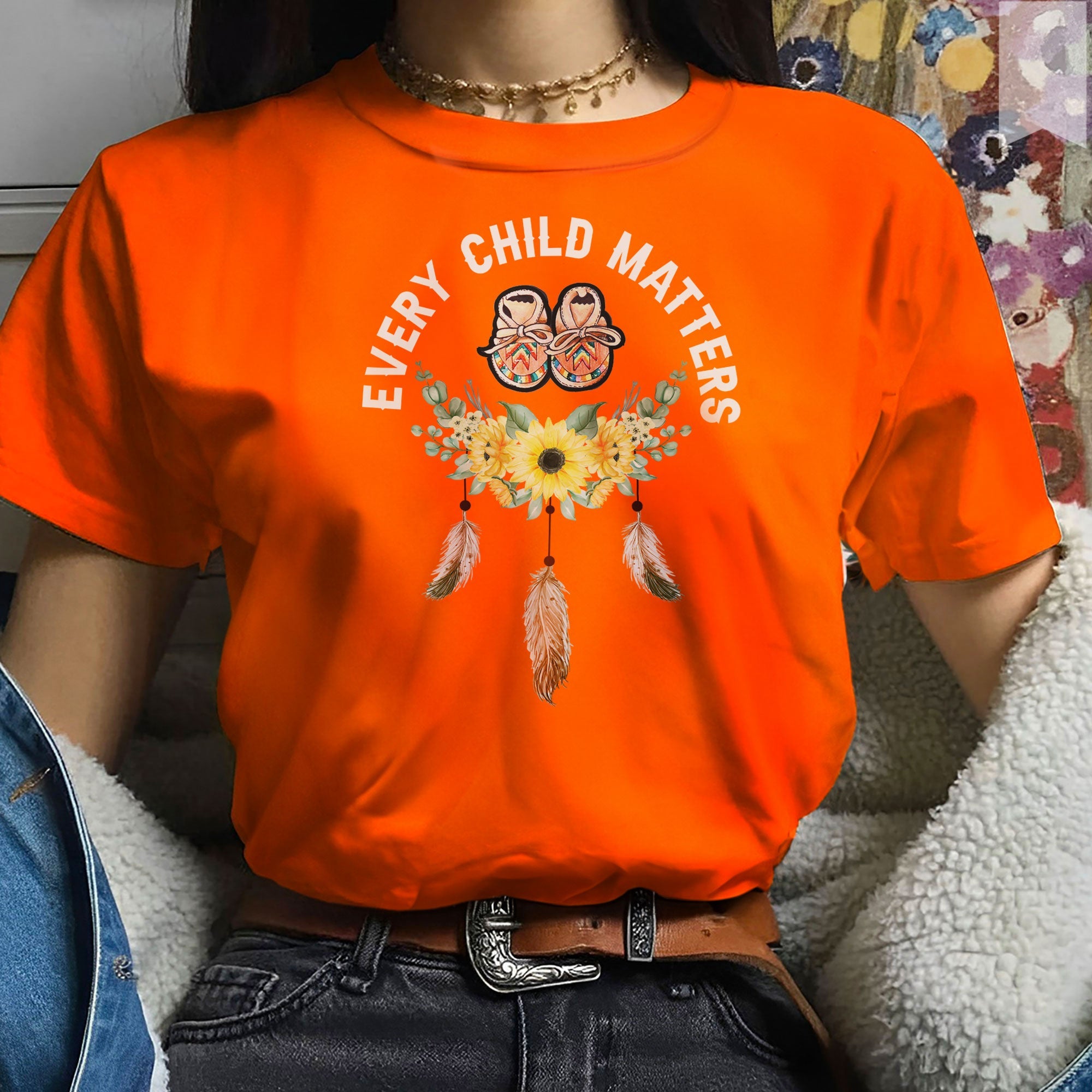 Every Child Matter Love Nurturing Native American Unisex T-Shirt/Hoodie/Sweatshirt